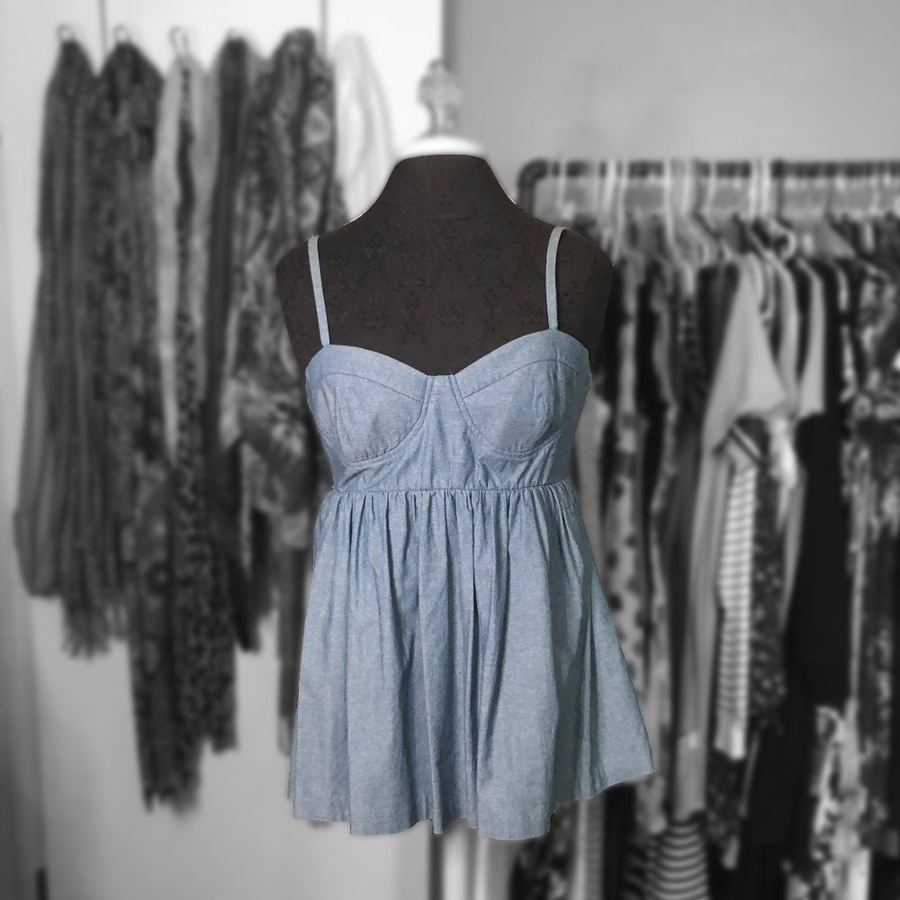 Twentyone Denim Baby Doll Tank Top Blouse